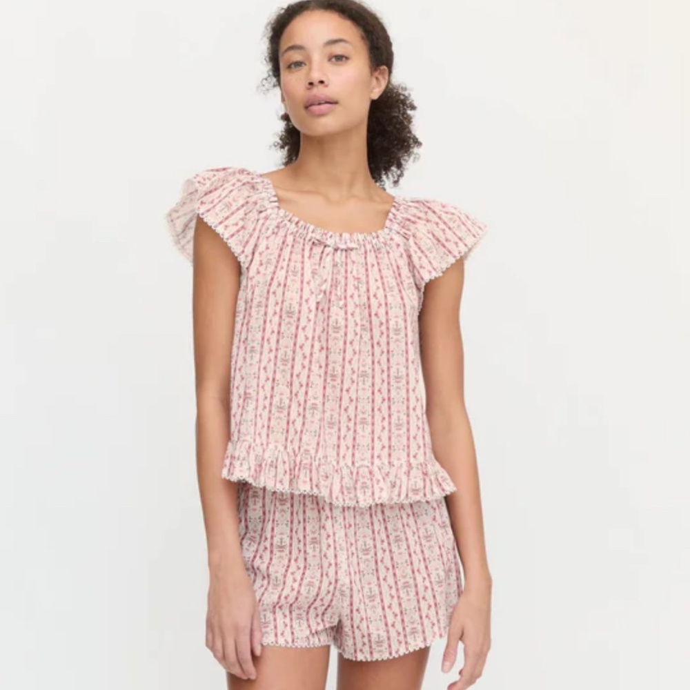 Hill House Home The Josie PJ Set - Pink Emma Stripe